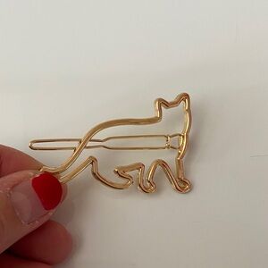 Gold Cat Hair Clip